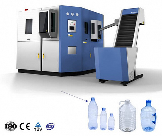 Автоматическая выдувная машина для ПЭТ-бутылок. Модель: КМ-A4