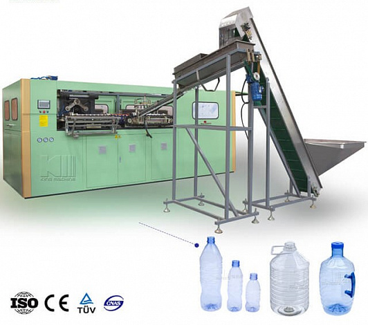 Автоматическая выдувная машина для ПЭТ-бутылок. Модель: КМ-А8